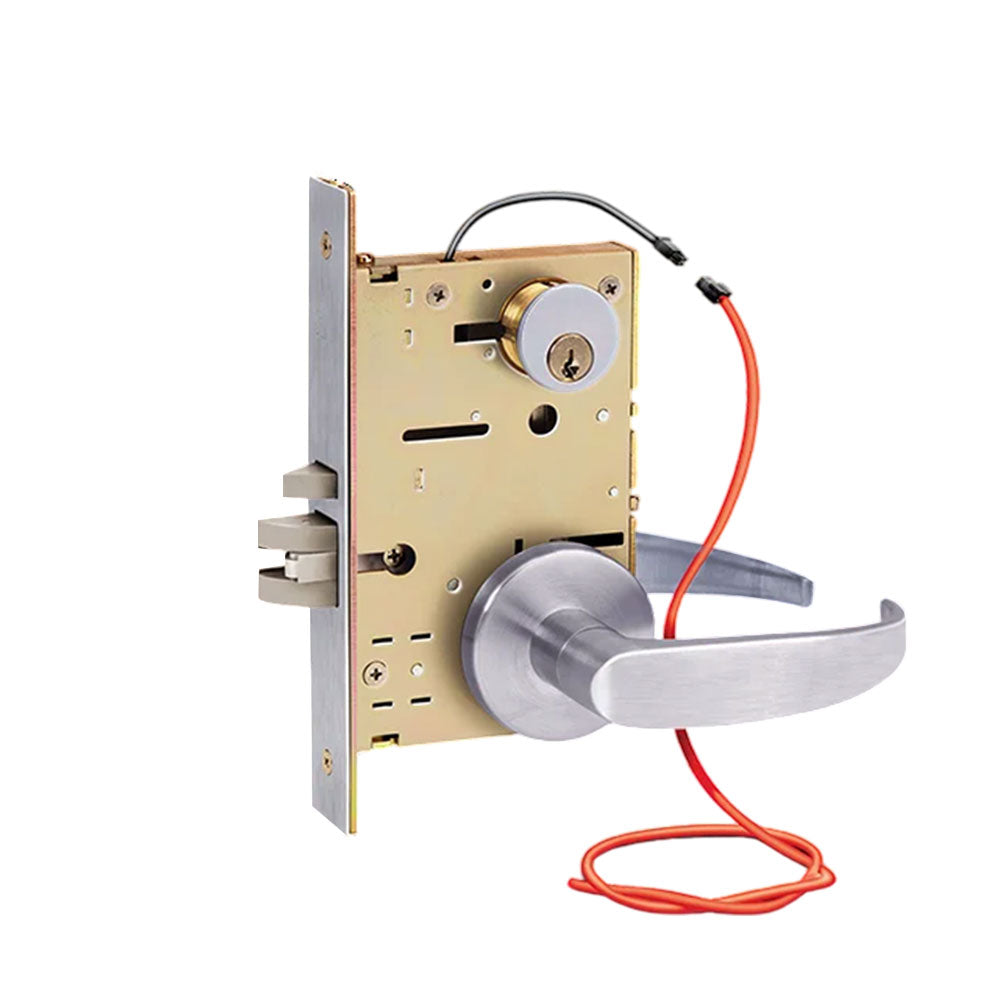 SDC - Z7850 - Solenoid Controlled Mortise Lock with Outside Locked Function - Fail Safe - Left Hand - Grade 1