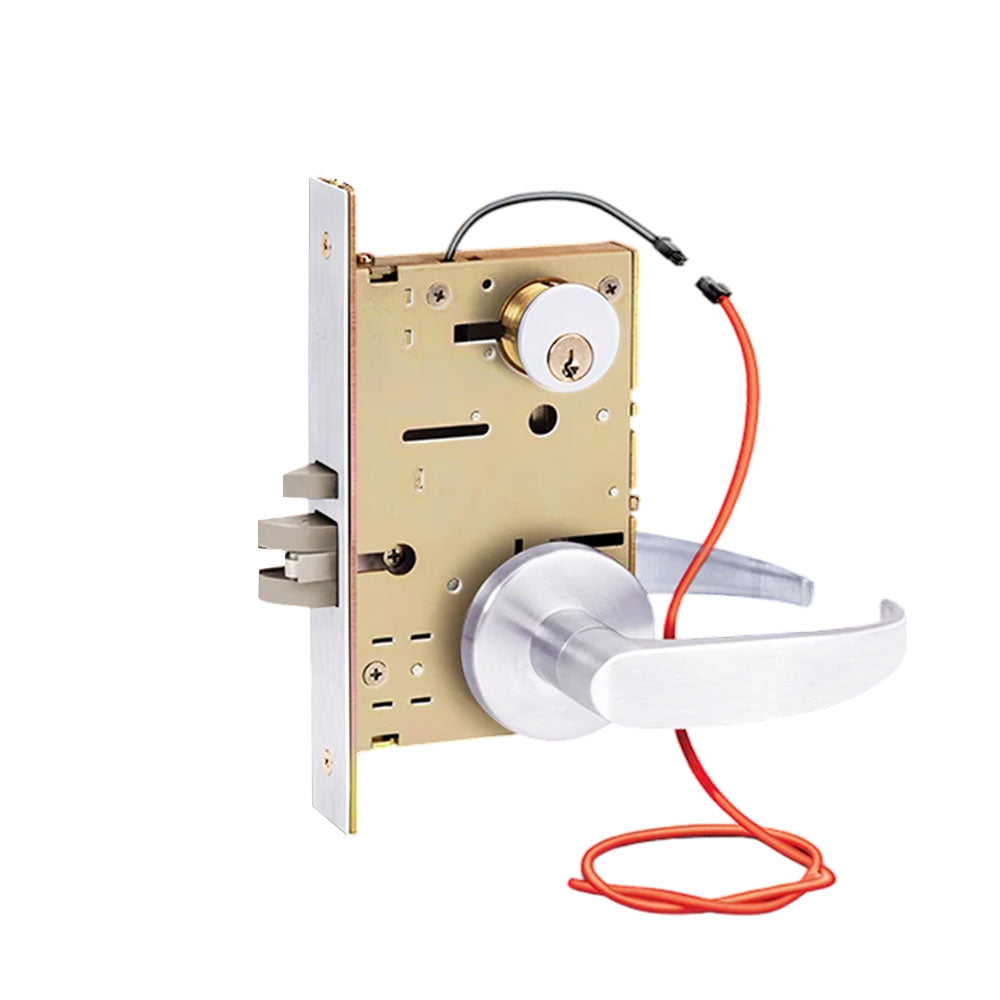 SDC - Z7830 - Solenoid Controlled Mortise Lock with Both Sides Locked Function - Fail Safe - Left Hand - Grade 1