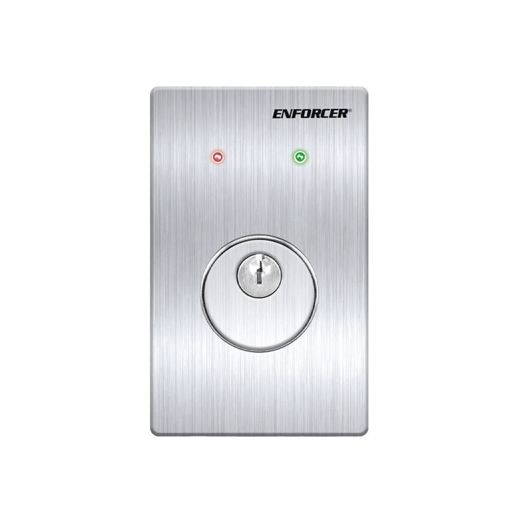 SECO-LARM SD-72231-6MQ Maintained Mortise Cylinder Key Switch with Dual LEDs for Access Control