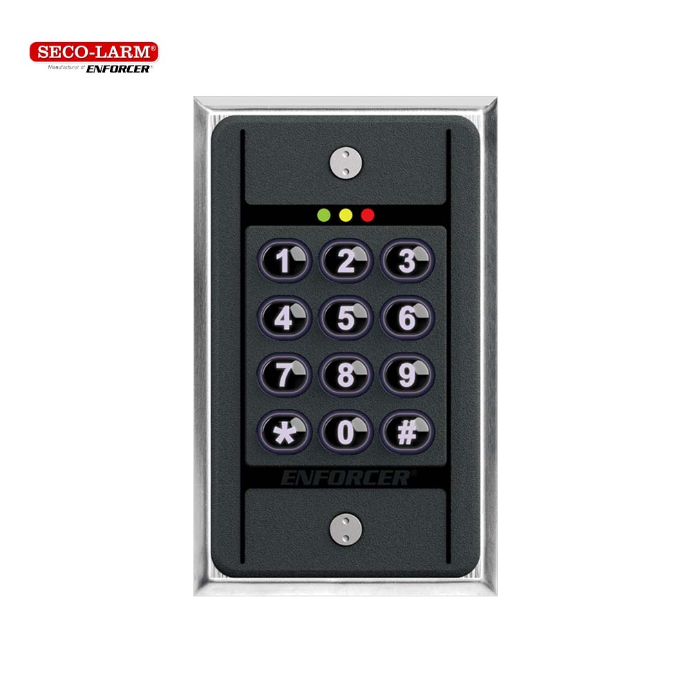 SECO-LARM SK-B111-PQ Bluetooth Access Controller - Indoor Single-Gang Keypad with Prox.