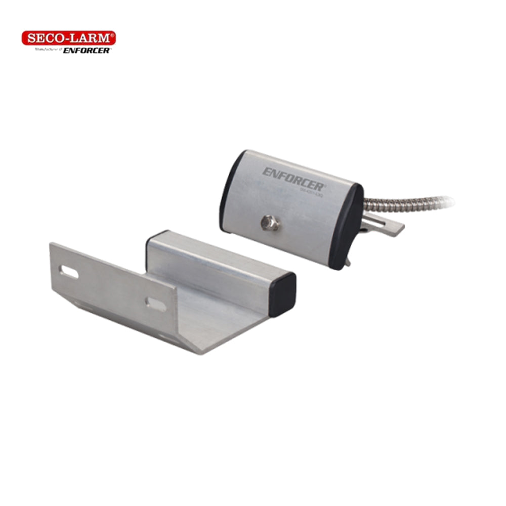 SECO-SM-4201-L3Q Track-Mount Magnetic Contact Switch for Overhead Doors with 3 Wires Open/Closed loop - 3" Gap