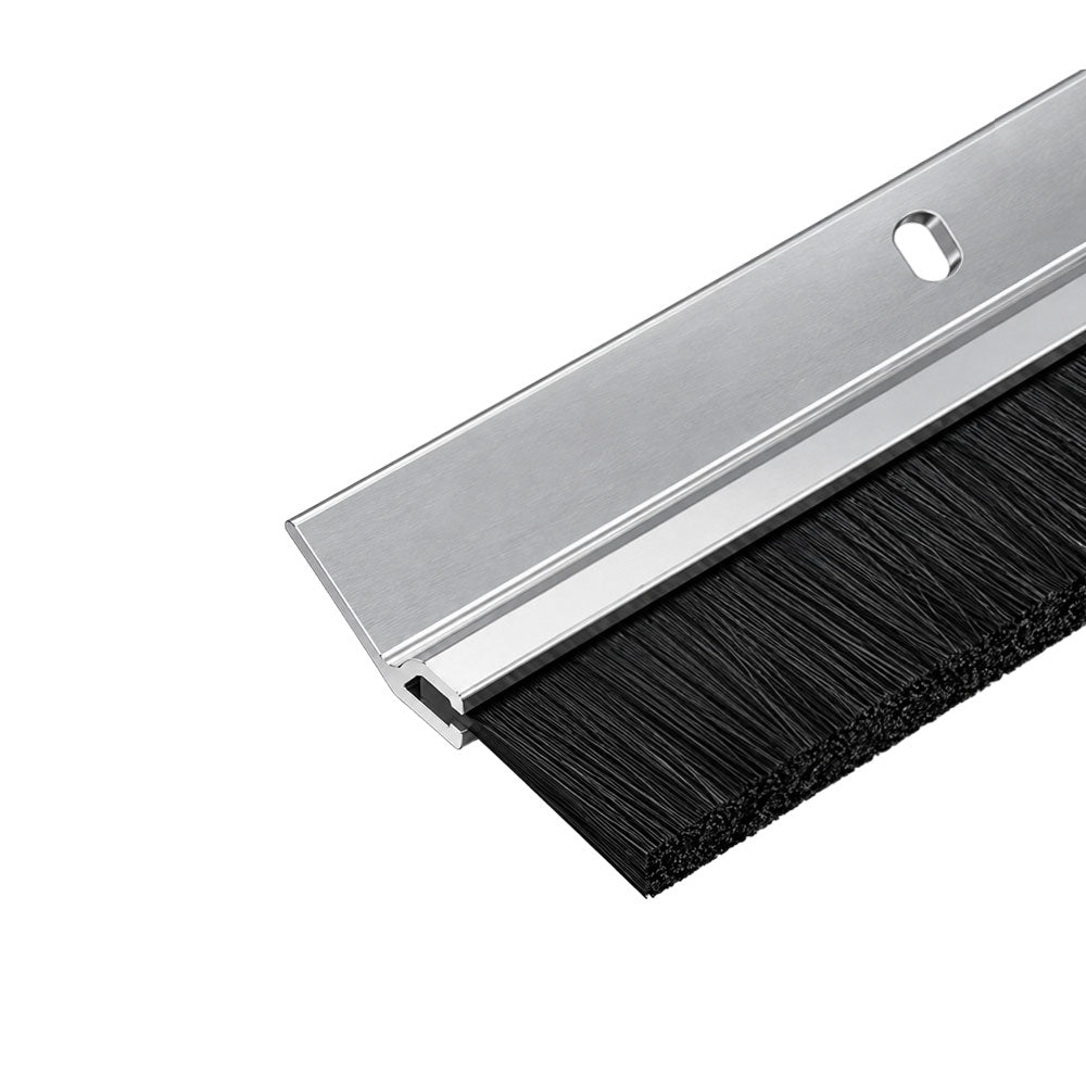 Select Hinges SL602 Angled Weatherstrip - Nylon Brush Insert Door Weather Seal