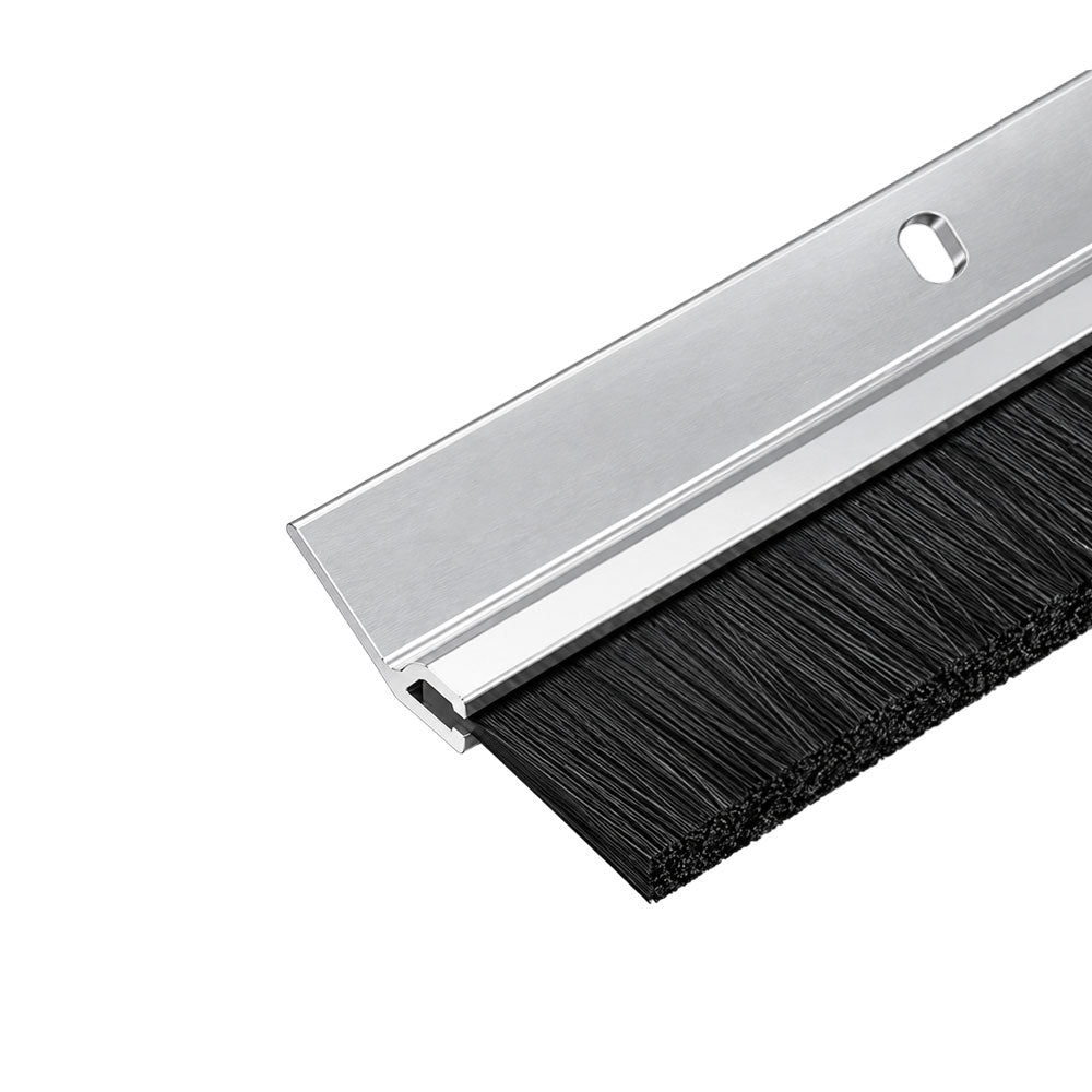 Select Hinges SL602 Angled Weatherstrip - Nylon Brush Insert Door Weather Seal