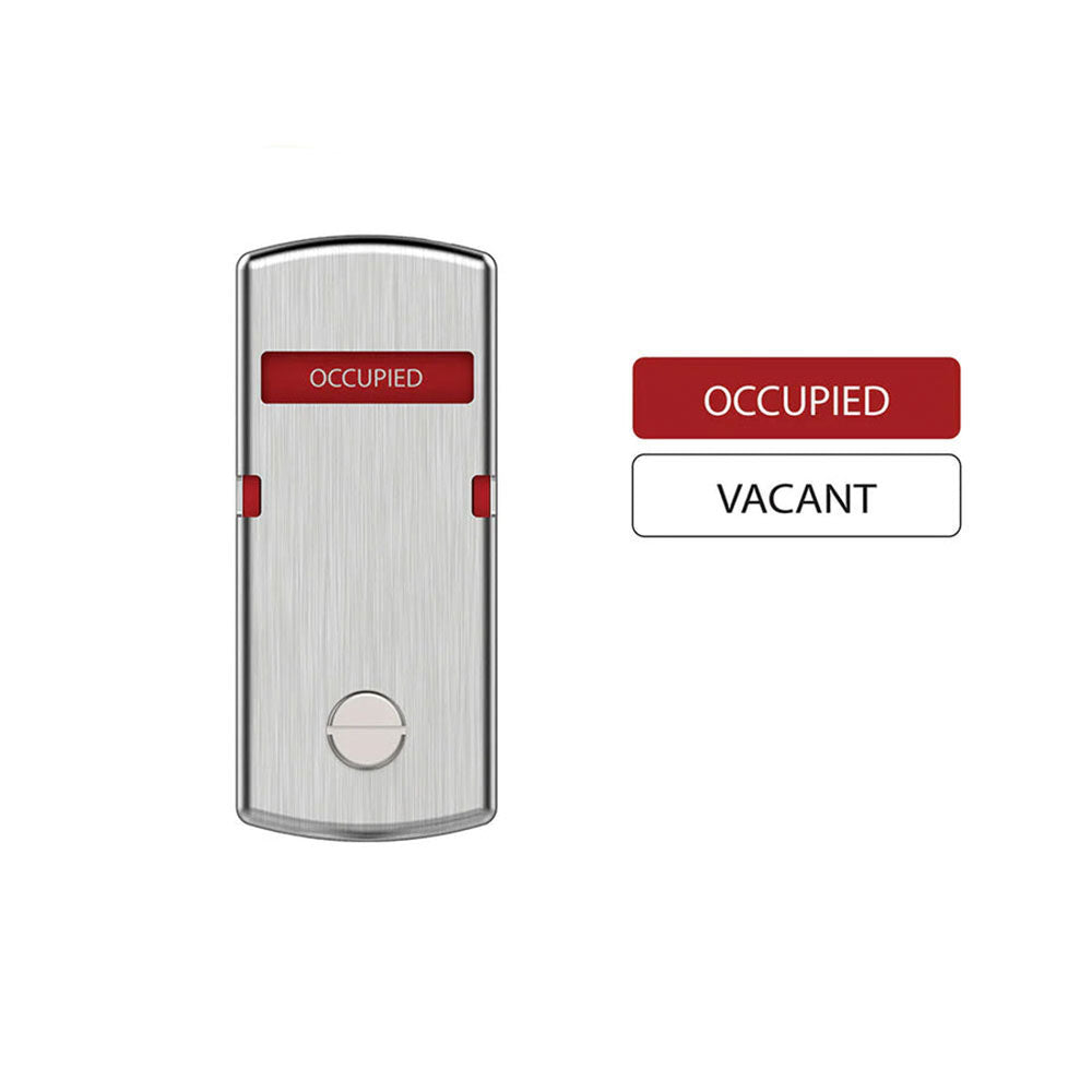 Schlage - 47804370 - Sectional Indicator with Exterior Cointurn Prep - Rose Trim - OCCUPIED/VACANT - US26D-Satin Chromium Plated (626)