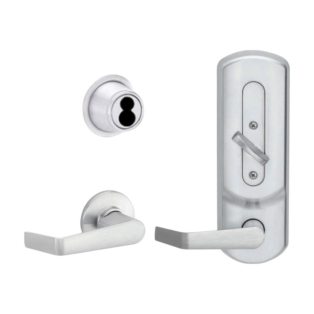 Schlage - CS210-B500JD - Entrance Single Locking Interconnected Lock Schlage FSIC Less Core with 1 3/4" Door Thickness - Left Handed - Grade 2 - US26D - Satin Chromium Plated (626)