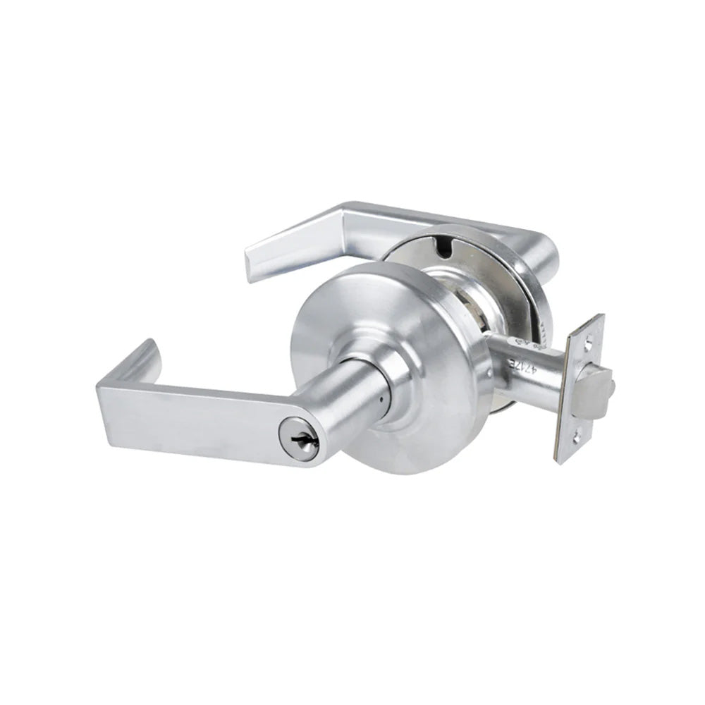 Schlage - ND80PD - Storeroom Lock with Rhodes Lever and Standard Cylinder C Keyway - Satin Chrome