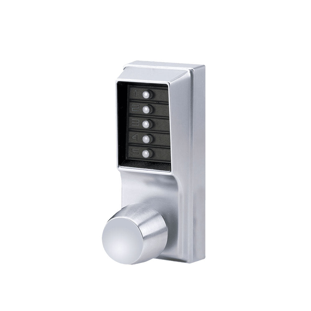 Simplex - 1012 - Mechanical Pushbutton Cylindrical Knob Lock with Combination Entry Function - 2-3/8" Backset
