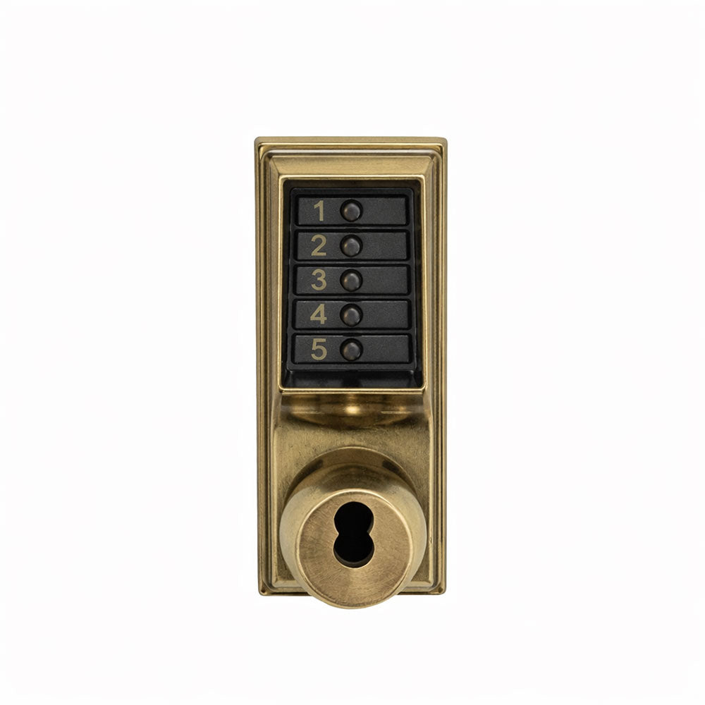 Simplex - L1012 - Mechanical Pushbutton Cylindrical Lever Lock with Combination Entry Function - 2-3/8" Backset