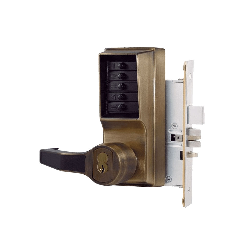 Simplex - 8146 - Mortise Combination Lever Lock with Key Override - Passage Lockout