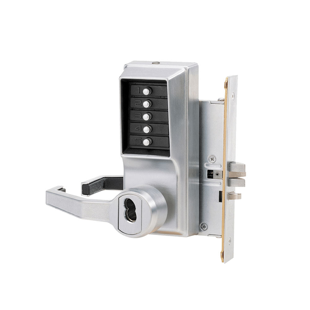 Simplex - 8148 - Mortise Combination Lever Lock with Deadbolt and Key Override - Passage Lockout
