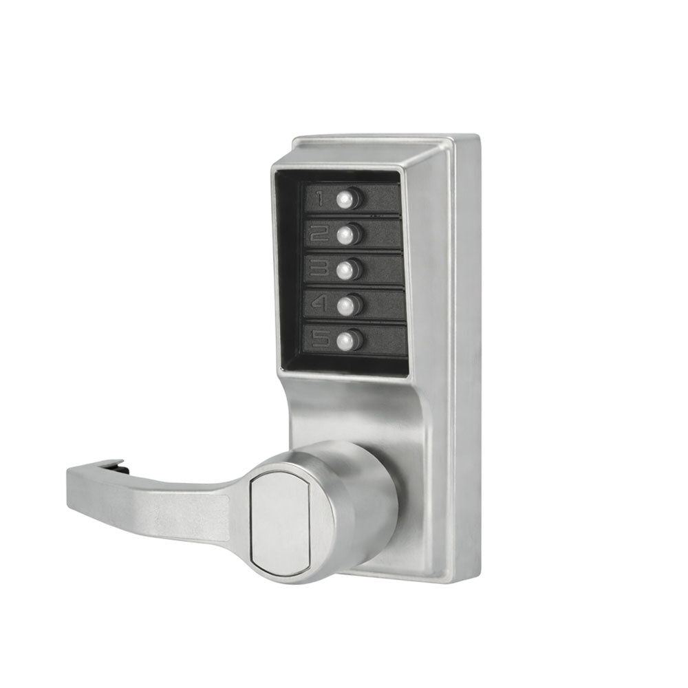 Simplex - L1012 - Mechanical Pushbutton Cylindrical Lever Lock with Combination Entry Function - 2-3/8" Backset