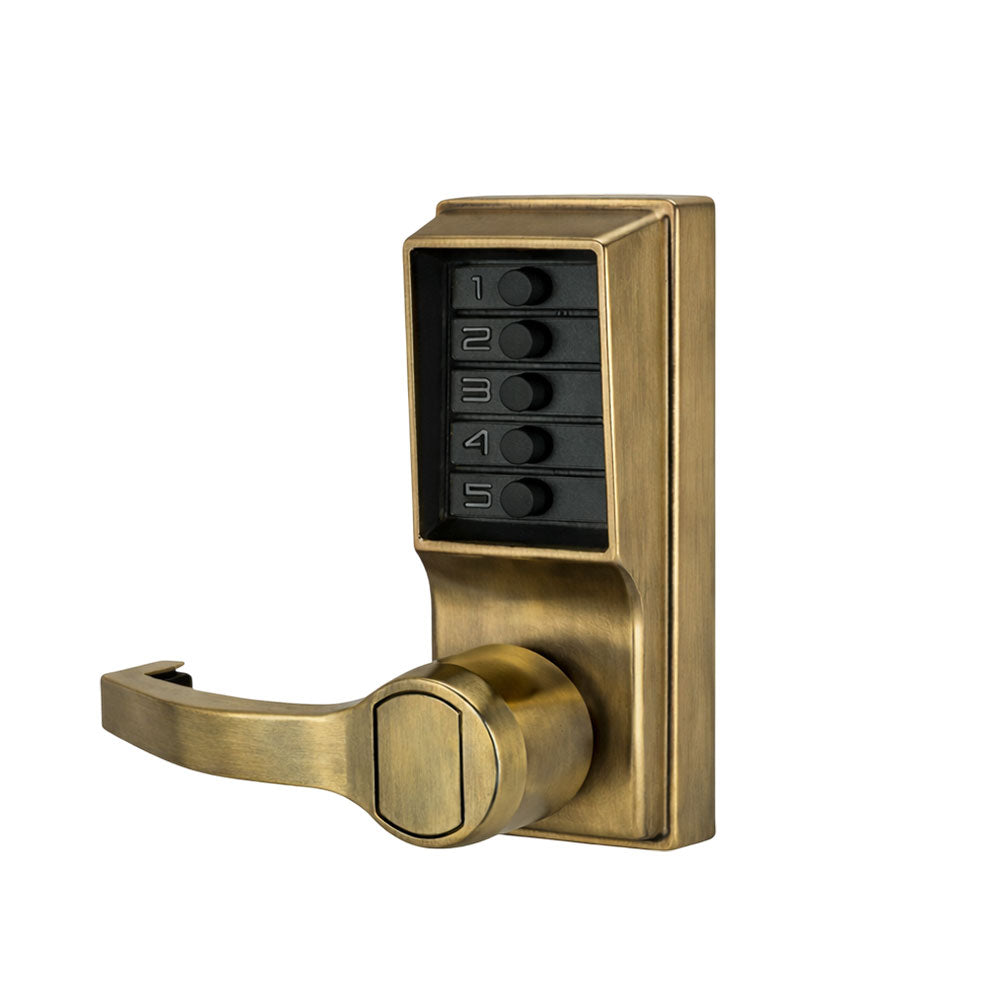 Simplex - L1012 - Mechanical Pushbutton Cylindrical Lever Lock with Combination Entry Function - 2-3/8" Backset
