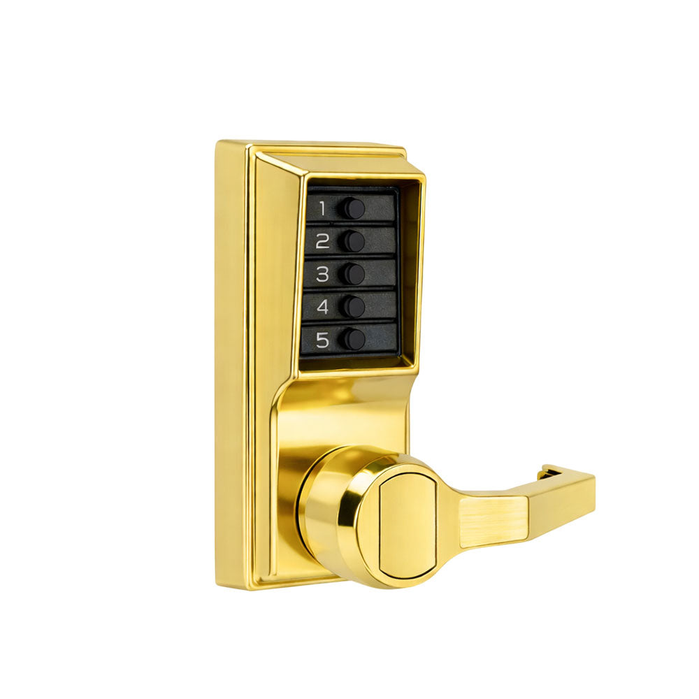 Simplex - L1012 - Mechanical Pushbutton Cylindrical Lever Lock with Combination Entry Function - 2-3/8" Backset