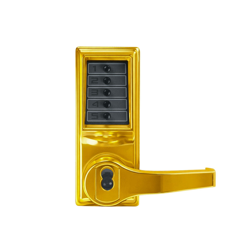 Simplex - L1021 - Mechanical Pushbutton Cylindrical Lever Lock with Combination Entry Function and Key Override - 2-3/4" Backset