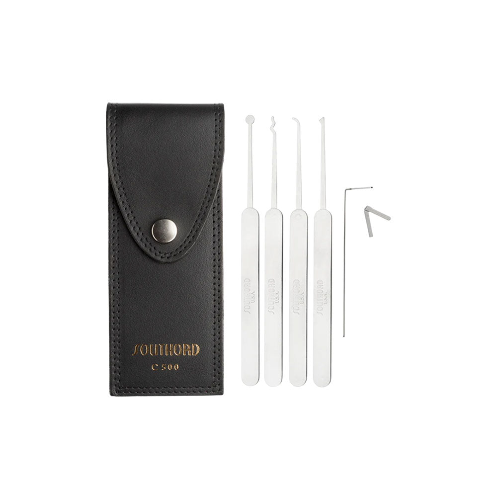 SouthOrd - C500 - Slim Line Lock Pick Set with Metal Handles - 5 Pieces