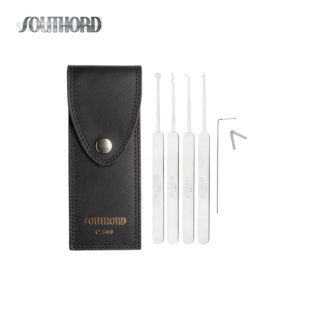 SouthOrd - C500 - Slim Line Lock Pick Set with Metal Handles - 5 Pieces