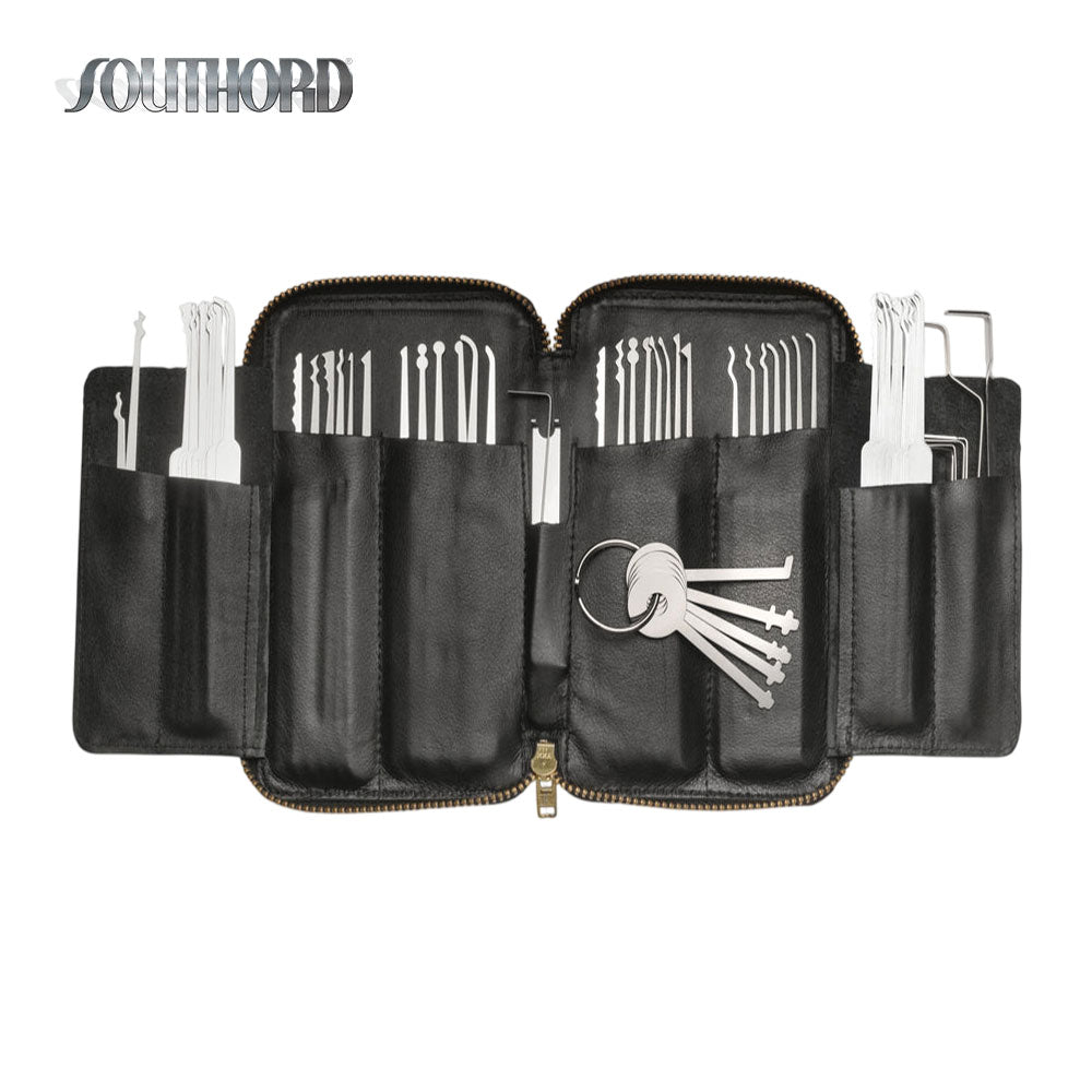 SouthOrd - MPXS-62 - Deluxe Lock Pick Set with Metal Handles - 69 Pieces