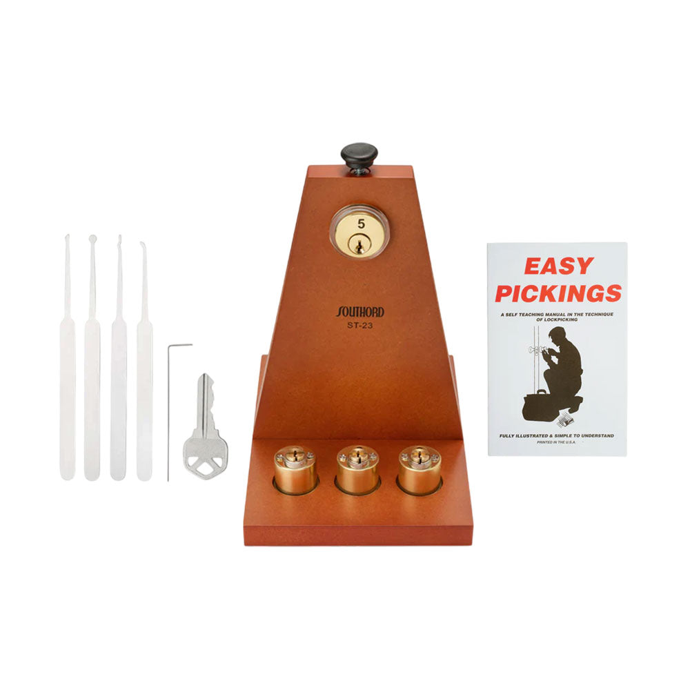 SouthOrd - ST-23 - Locksmith School-In-A-Box with Repinnable Lock Picking Training Kit