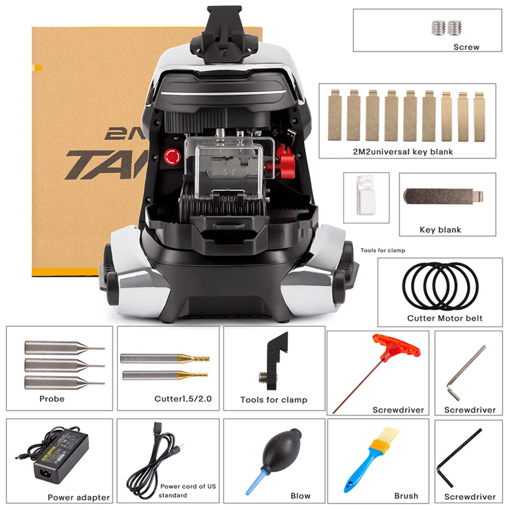 TANK 2 Pro Fully Automatic Bluetooth Key Cutting Machine Without Battery