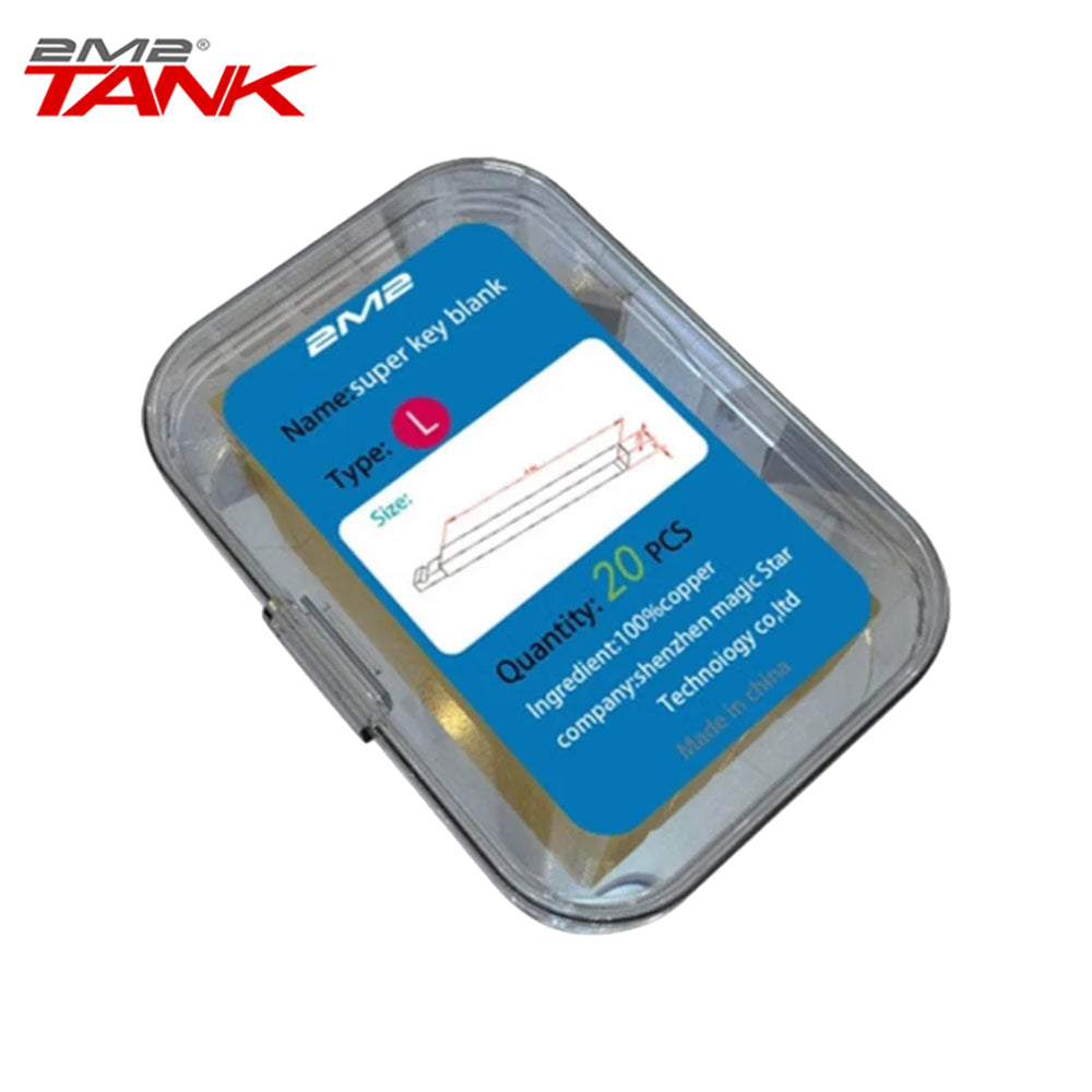 TANK H007 L Super Key Blank Set - 20 Pcs