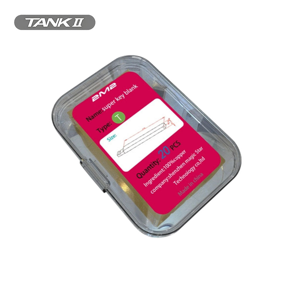 TANK H008 T Super Key Blank Set - 20 Pcs