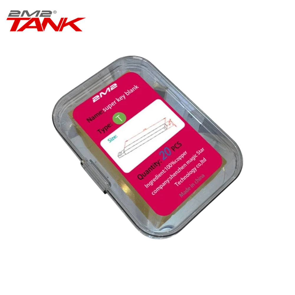 TANK H008 T Super Key Blank Set - 20 Pcs