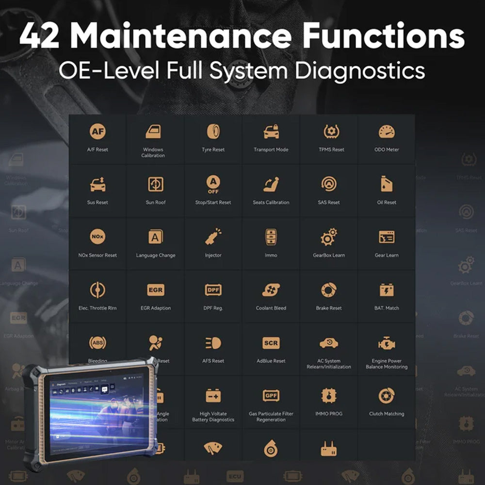 THINKCAR PLATINUM 391 - 10 inch OBD2 Full System Diagnostic Scanner with Maintenance Reset Functions