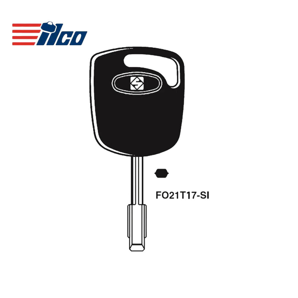 2010 - 2013 Ford Transit Connect Transponder Key - 4D63 (80 bits) Chip - Tibbe 6-Cut-FO21T17