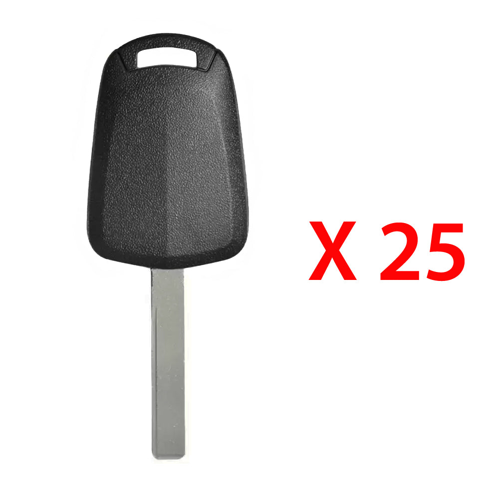 2008 2009, 2011 - 2013 Pontiac Chevrolet Transponder Key - ID 46 GM CIRCLE + Chip - GM45 (25 Pack)