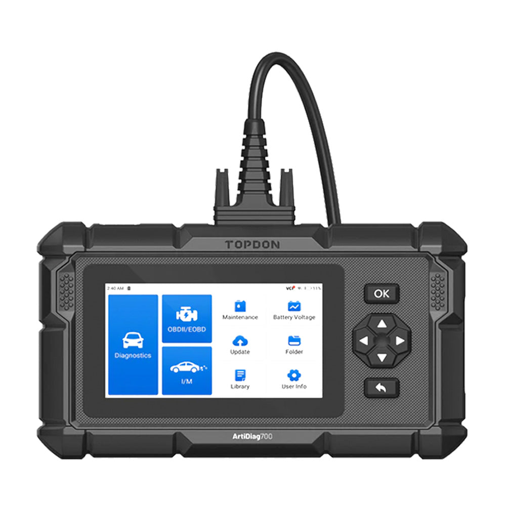 TOPDON AD700 Full System Diagnostics Tool with OBD2 Scanner and 15 Service Functions