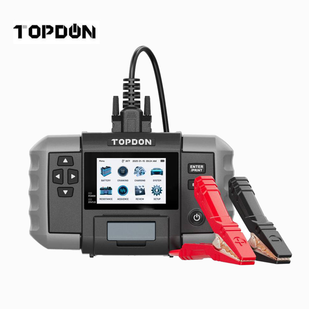 TOPDON BT600 PLUS 2-in-1 Battery and Resistance Tester for 6V, 12V, 24V Systems