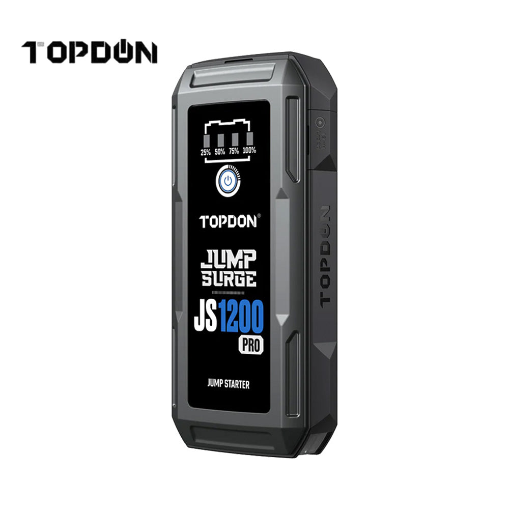 TOPDON JS1200PRO 1800 Peak Amp Car Jump Starter and Power Bank with LED Flashlight