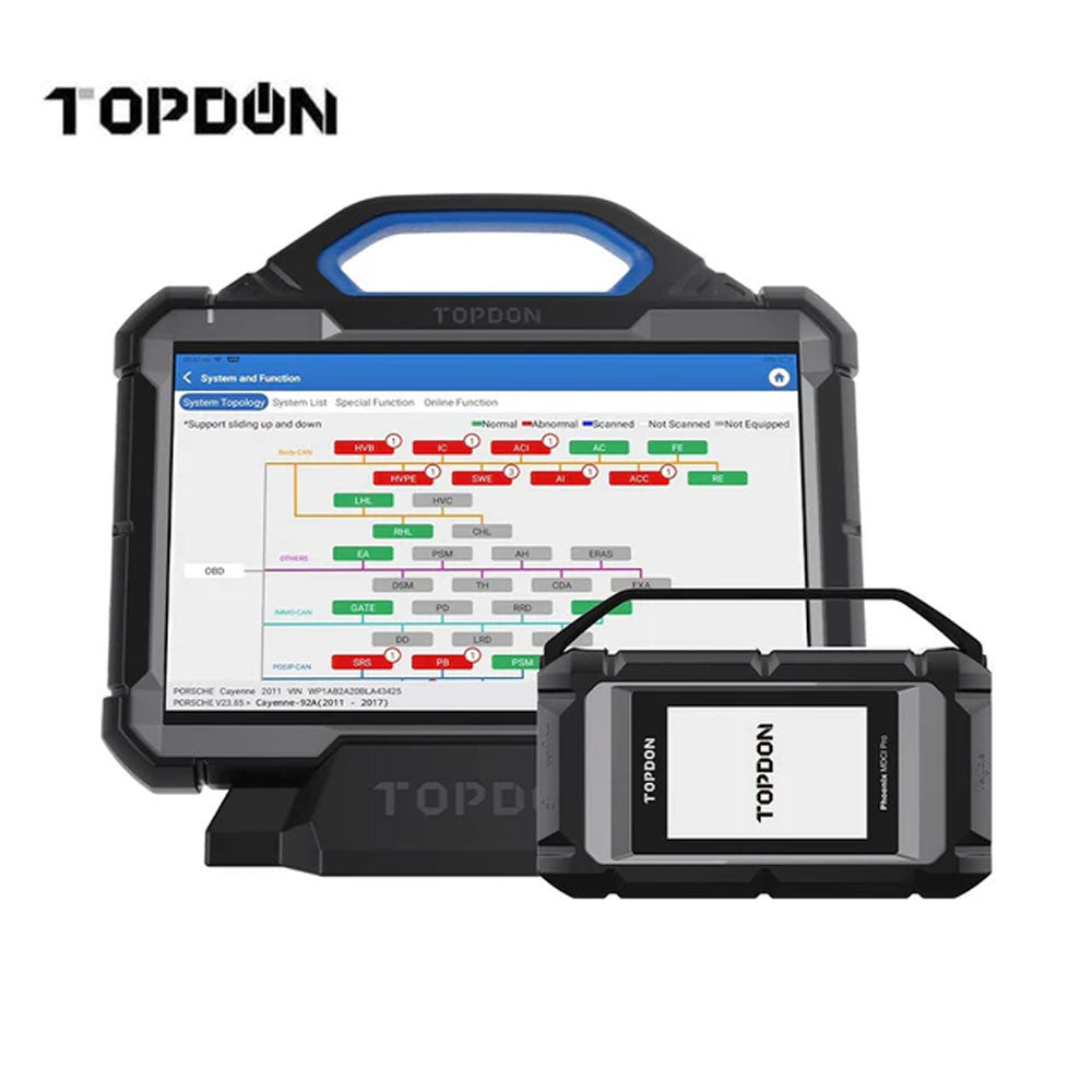 TOPDON Phoenix Max Automotive Diagnostic Scanner with Phoenix Scope, HDCKIT and Free BT600 Battery Tester