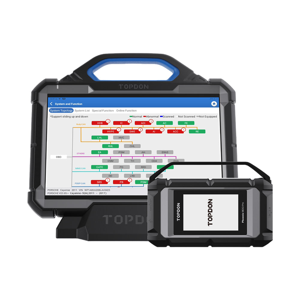 TOPDON PHOENIX MAX BASIC 3.3'' OE-Level Diagnostic Scan Tool with Docking Station & Cloud-Based Programming