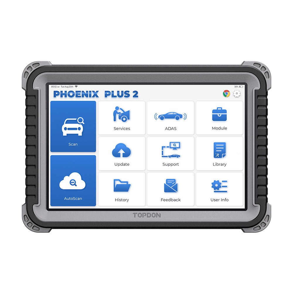 TOPDON PXPLUS2 Phoenix Plus 2 10.1" OE-Level Bi-Directional Scan Tool with Service Functions