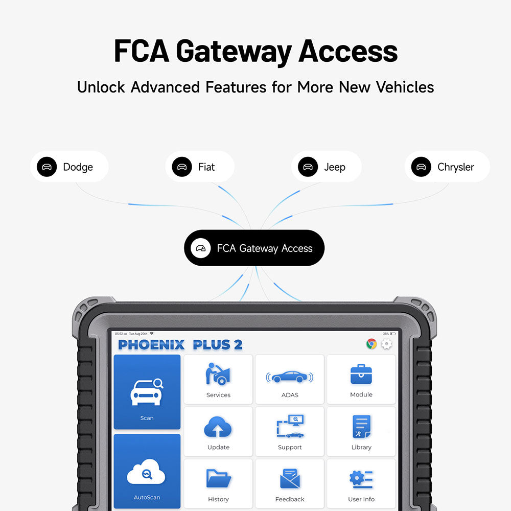 TOPDON PXPLUS2 Phoenix Plus 2 10.1" OE-Level Bi-Directional Scan Tool with Service Functions