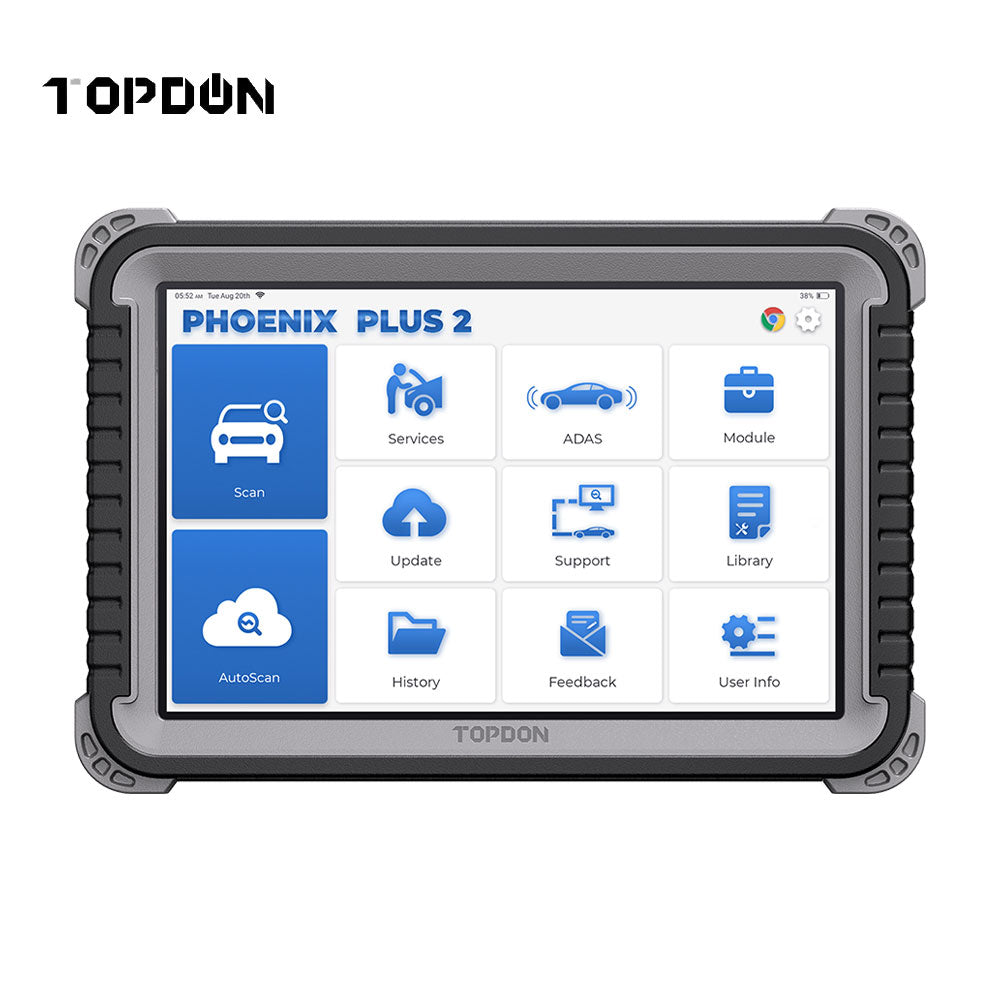 TOPDON PXPLUS2 Phoenix Plus 2 10.1" OE-Level Bi-Directional Scan Tool with Service Functions