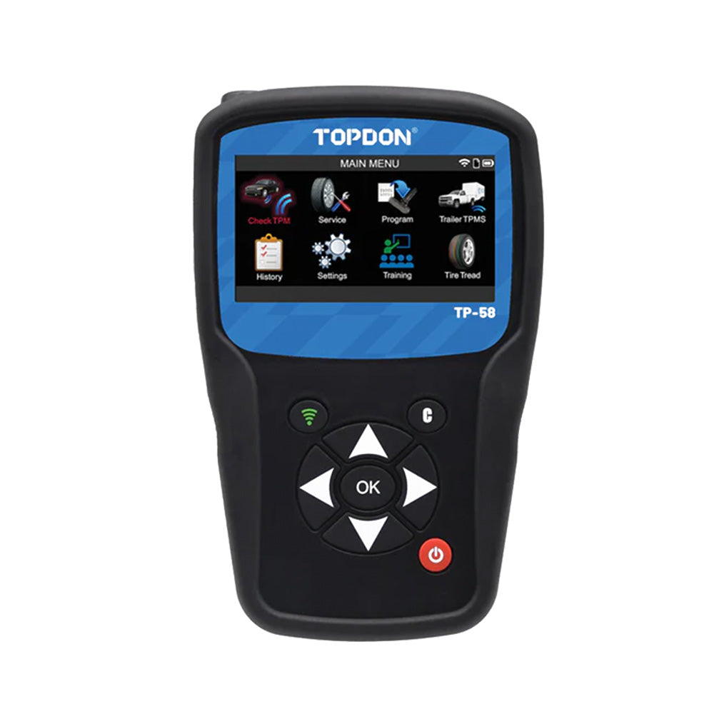 TOPDON TP58 Advanced TPMS Tool with OBDII and Wi-Fi (5 Year Updates)