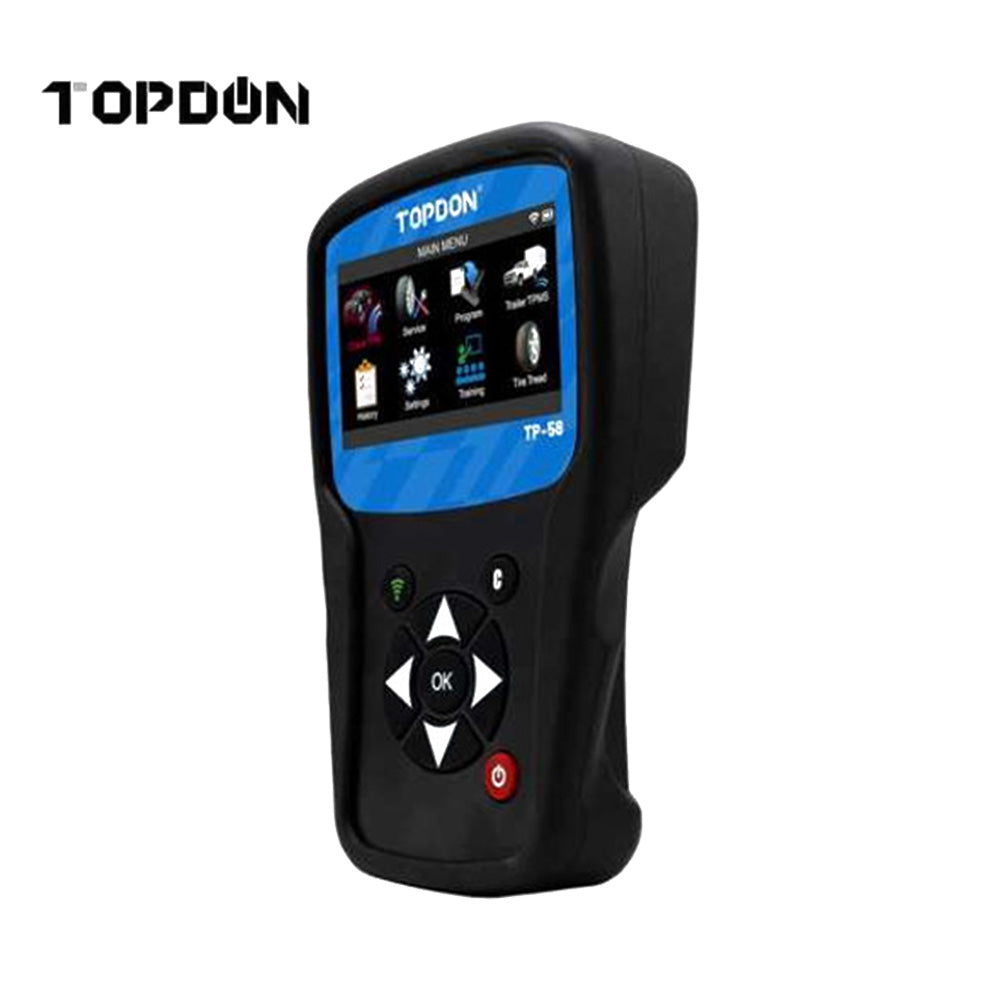 TOPDON TP58 Advanced TPMS Tool with OBDII and Wi-Fi (5 Year Updates)