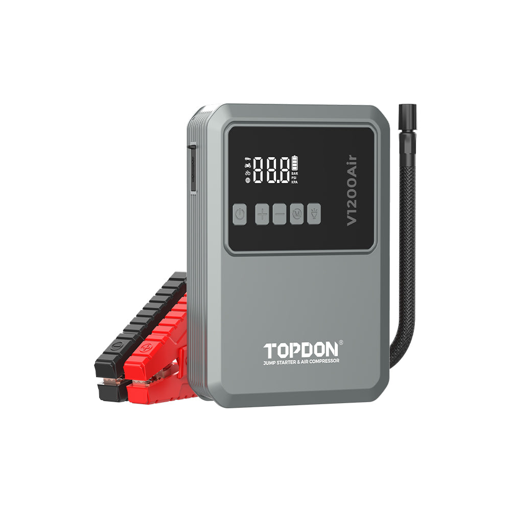 TOPDON V2200Air 2-in-1 2200A Peak Jump Starter and Tire Inflator