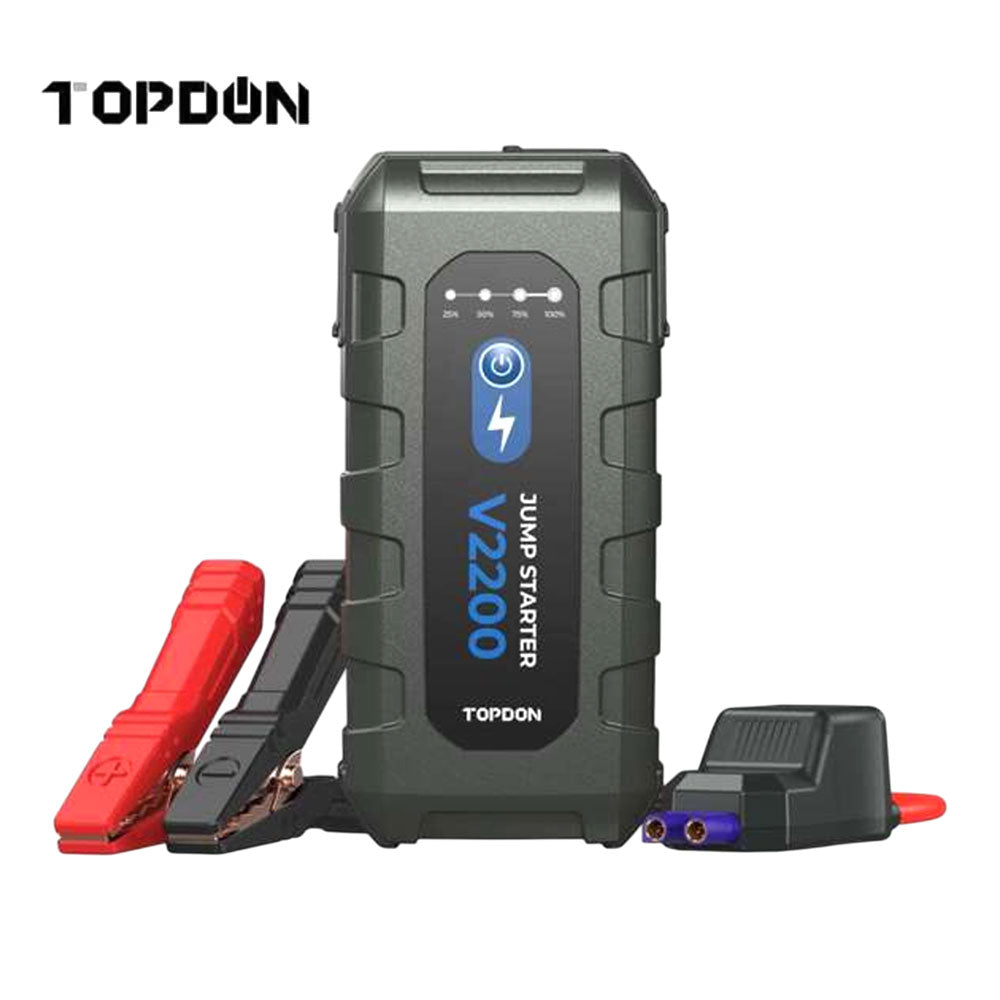 TOPDON V2200 Peak Amp Jump Starter, Power Bank and Flashlight