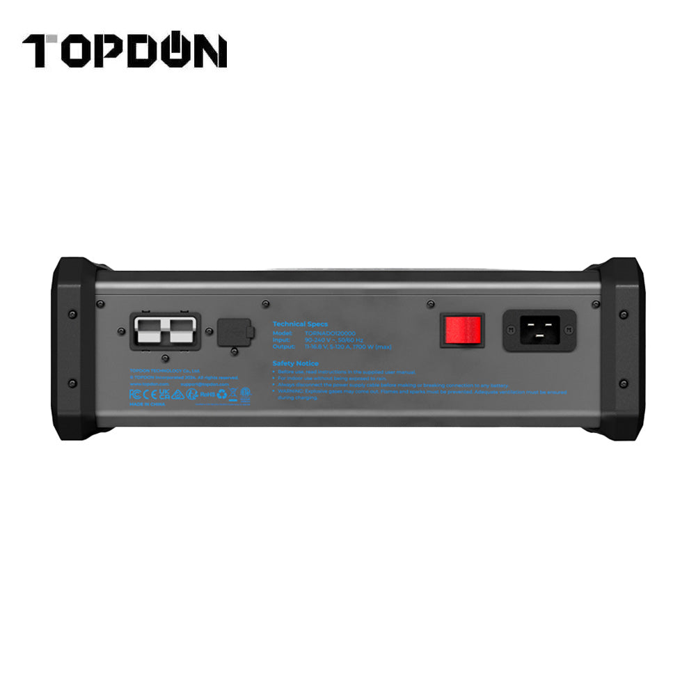 TOPDON Tornado120000 - 120A Stable Power Supply and 12V Battery Charger
