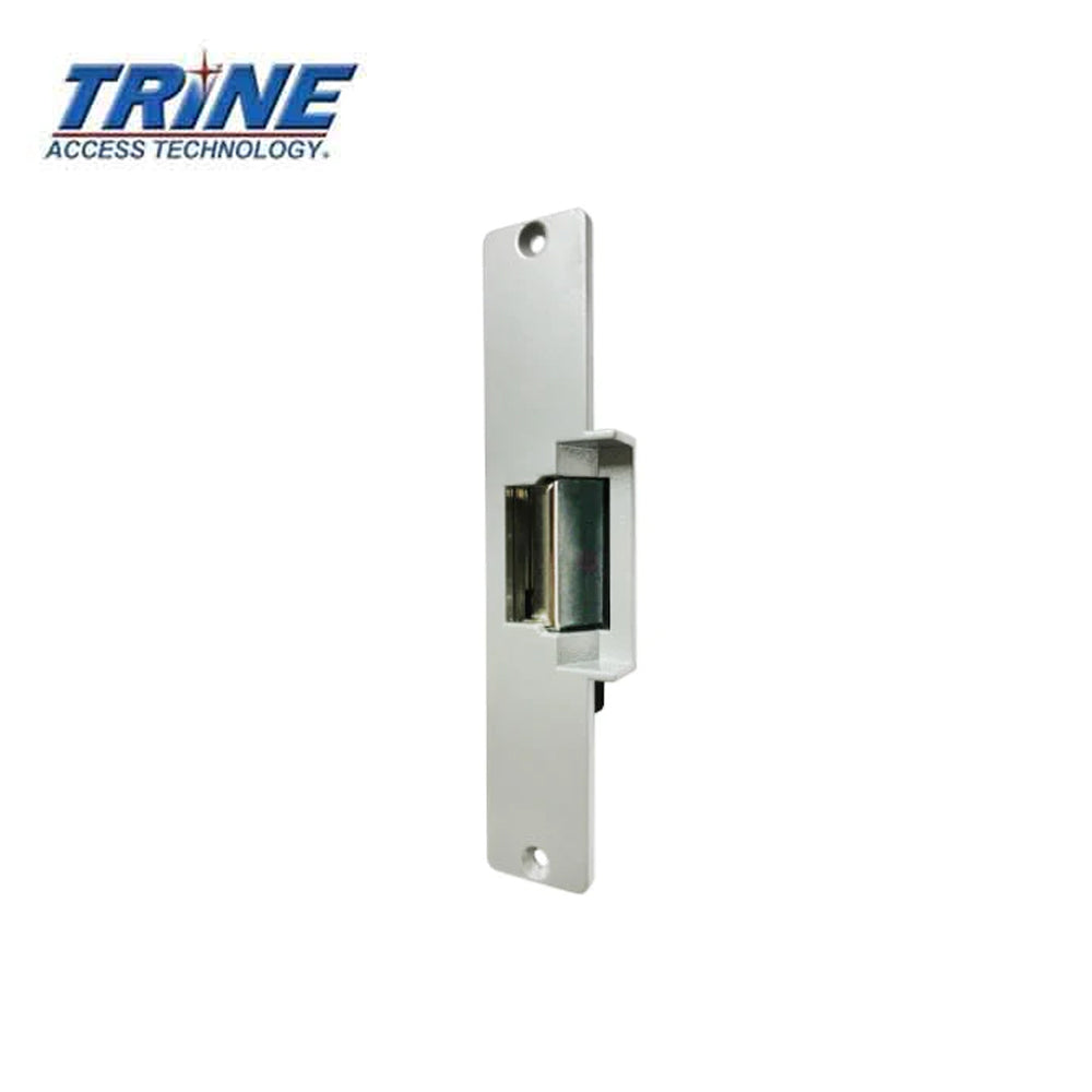 Trine - 002-24AC - Electric Strike Fail Secure 7-15/16 x 1-7/16 Faceplate - 24VAC - Aluminum Powder Coated