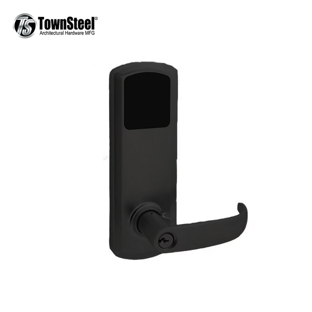 TownSteel - e-Genius - 5000 Series Electronic Interconnect Touch Keypad Lock - RF (Wi-Fi) - 4" Lockbody with Narrow Faceplate - Schlage C Keyway - Entry Function