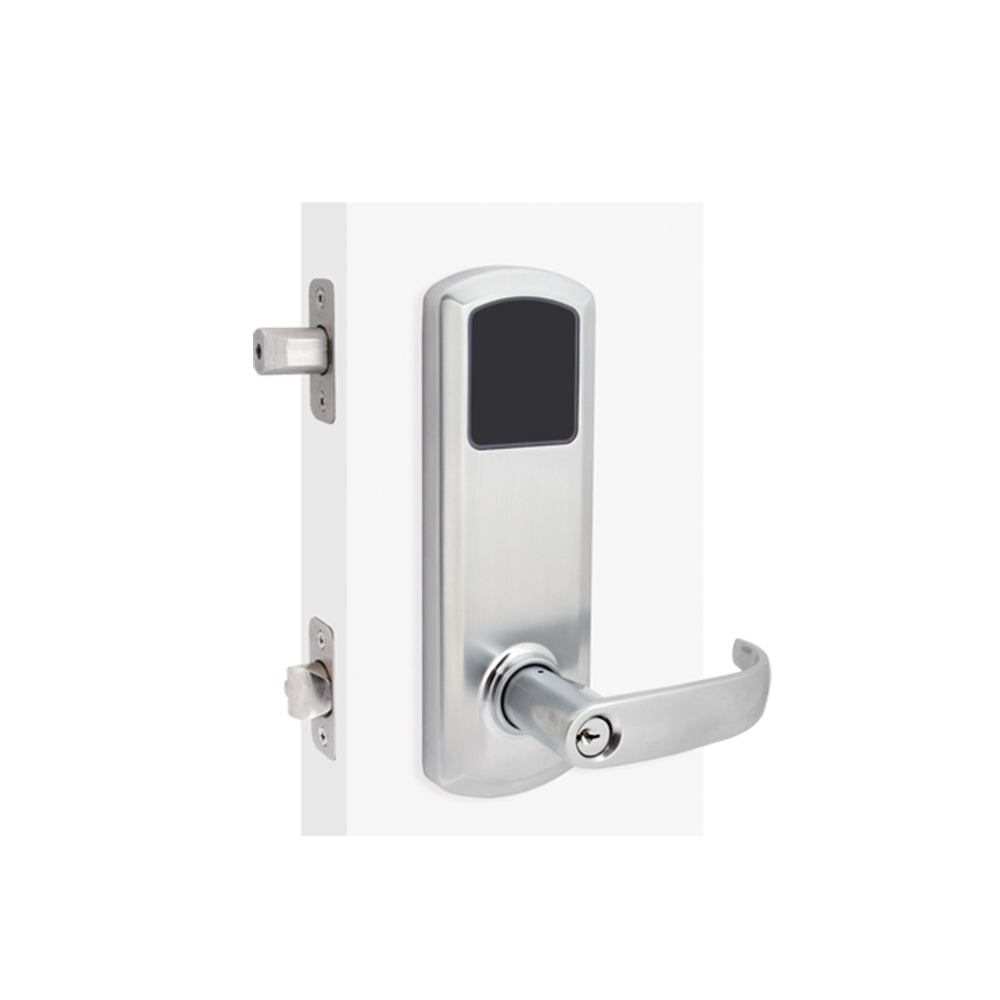 TownSteel e-Genius 7000 Series Electronic Interconnected Lock with Storeroom Function, 2-3/4" Backset and 1" x 2-1/4" Faceplate, 5-1/2" CTC, 6-pin Schlage C Keyway