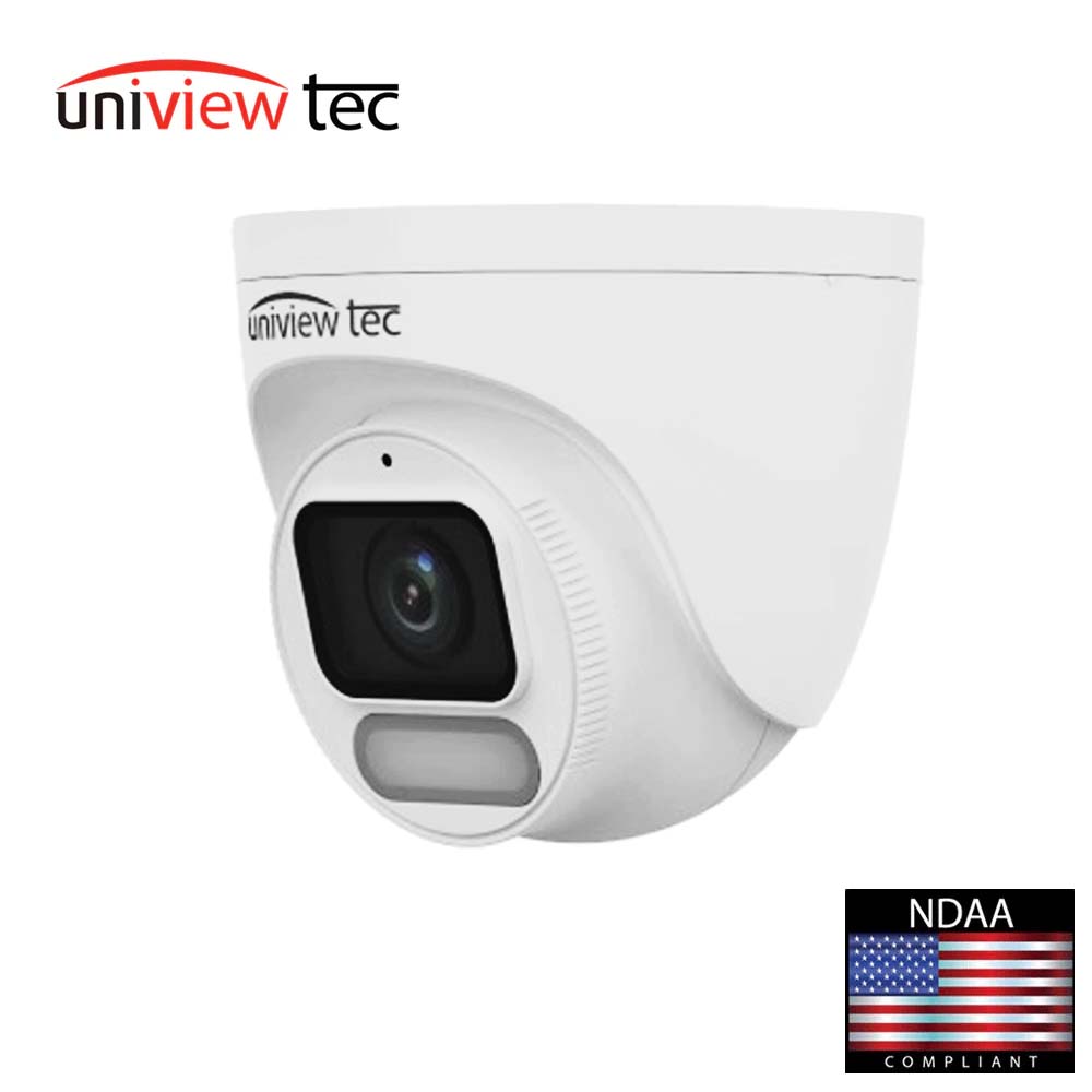 Uniview Tec IPT4WI28X Fixed Lens Turret Camera 4MP Colorhunter+ WDR AI