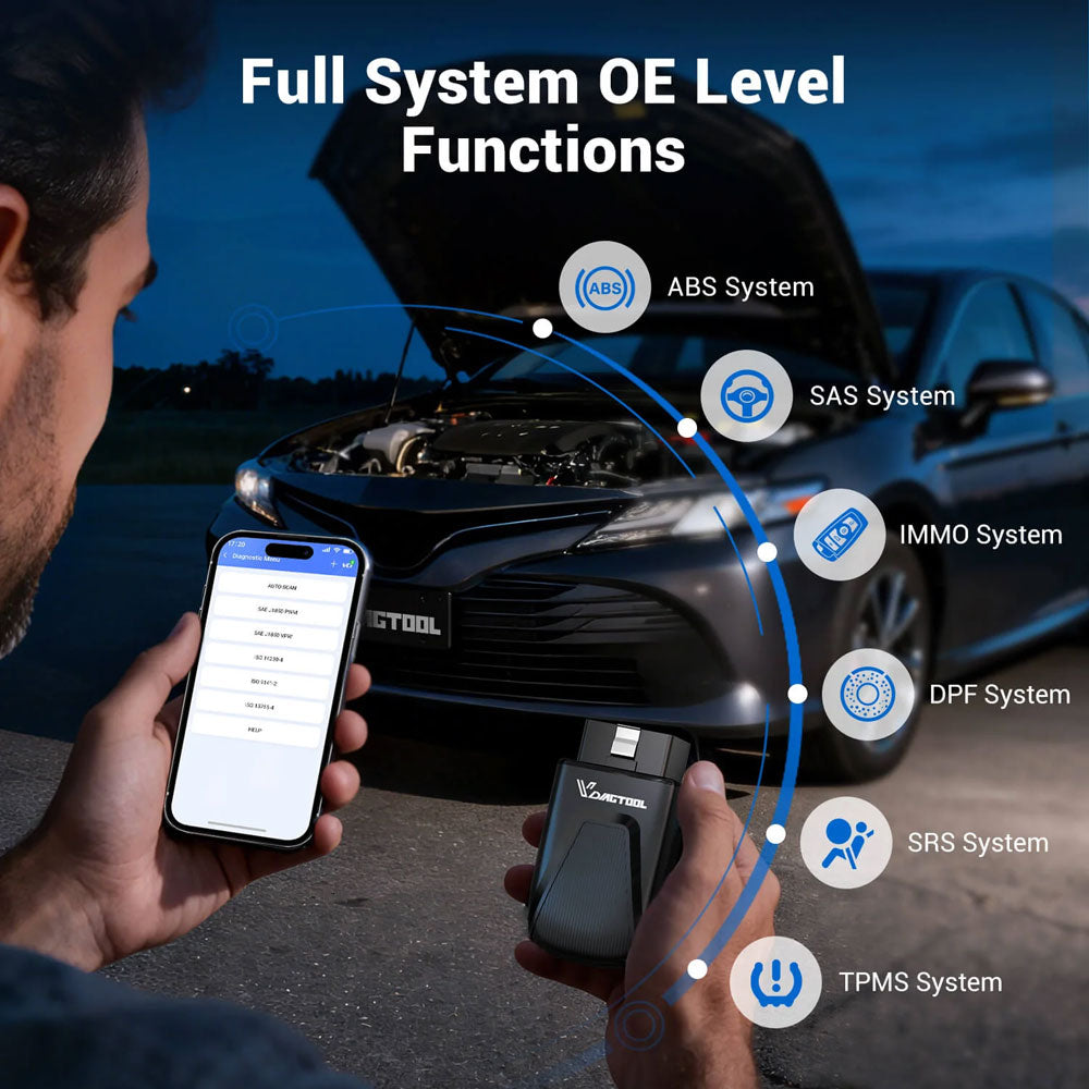 VDIAGTOOL D100 Full System Diagonstic Bluetooth Scanner Tool