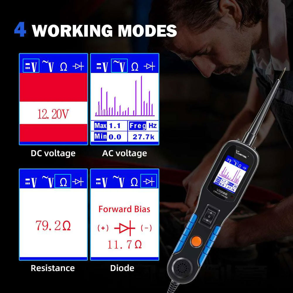 VDIAGTOOL VD200 Professional Automotive Circuit Tester for Electrical System Diagnostics