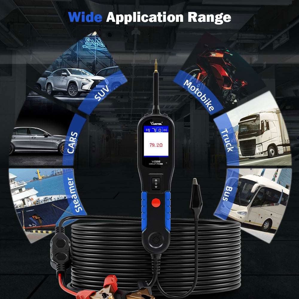 VDIAGTOOL VD200 Professional Automotive Circuit Tester for Electrical System Diagnostics