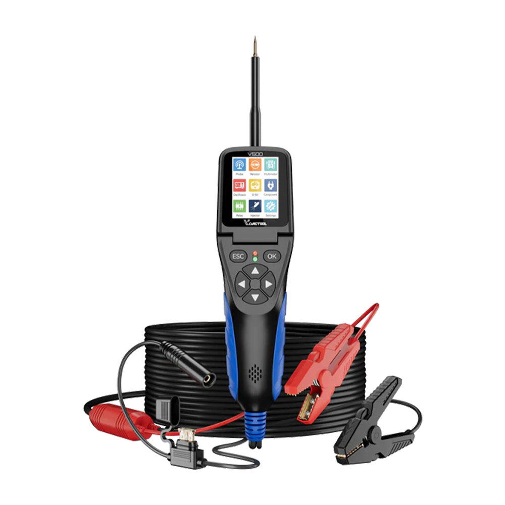 VDIAGTOOL V500 Automotive Power Circuit Tester with Oscilloscope, Multimeter, Injector & Relay Test